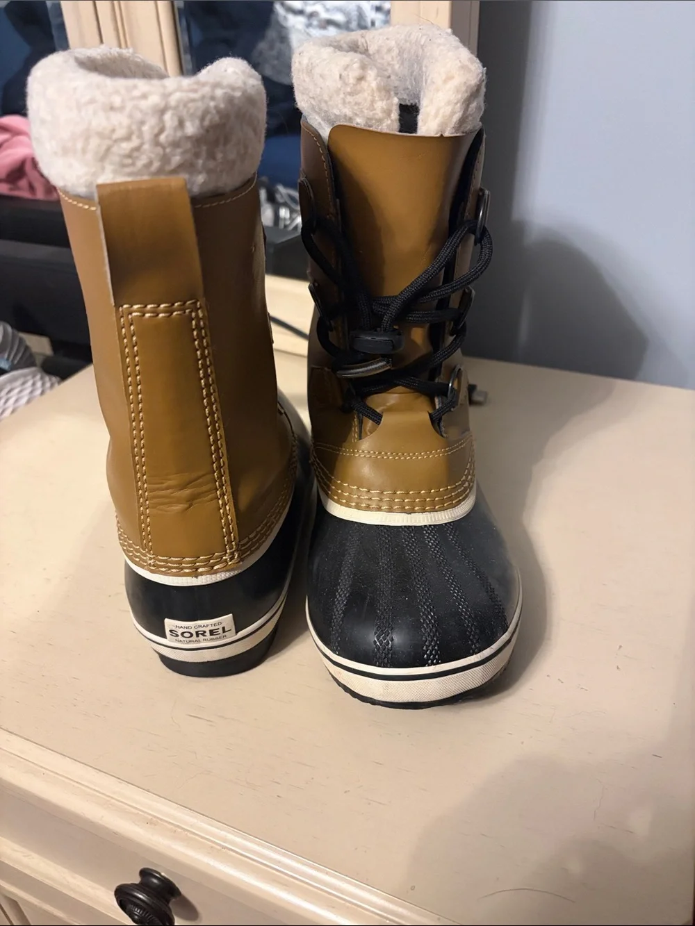 Sorel Kids Brown and Black Cozy Lined Rain & Snow Boots